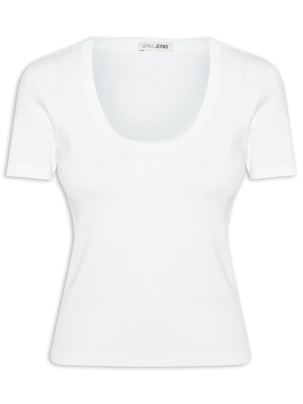 Blusa Feminina Decote Quadrado Basic - Branco