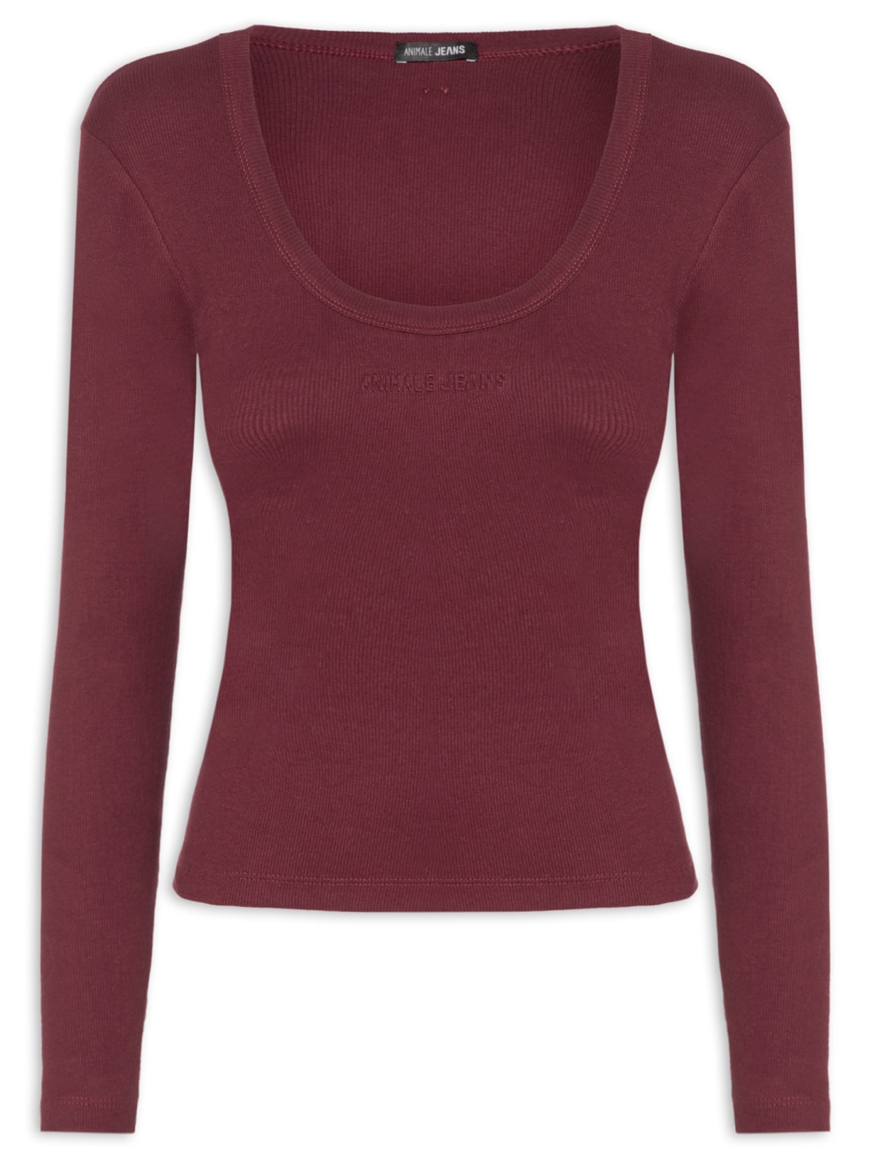 Blusa Feminina Decote Quadrado Basic - Vermelho
