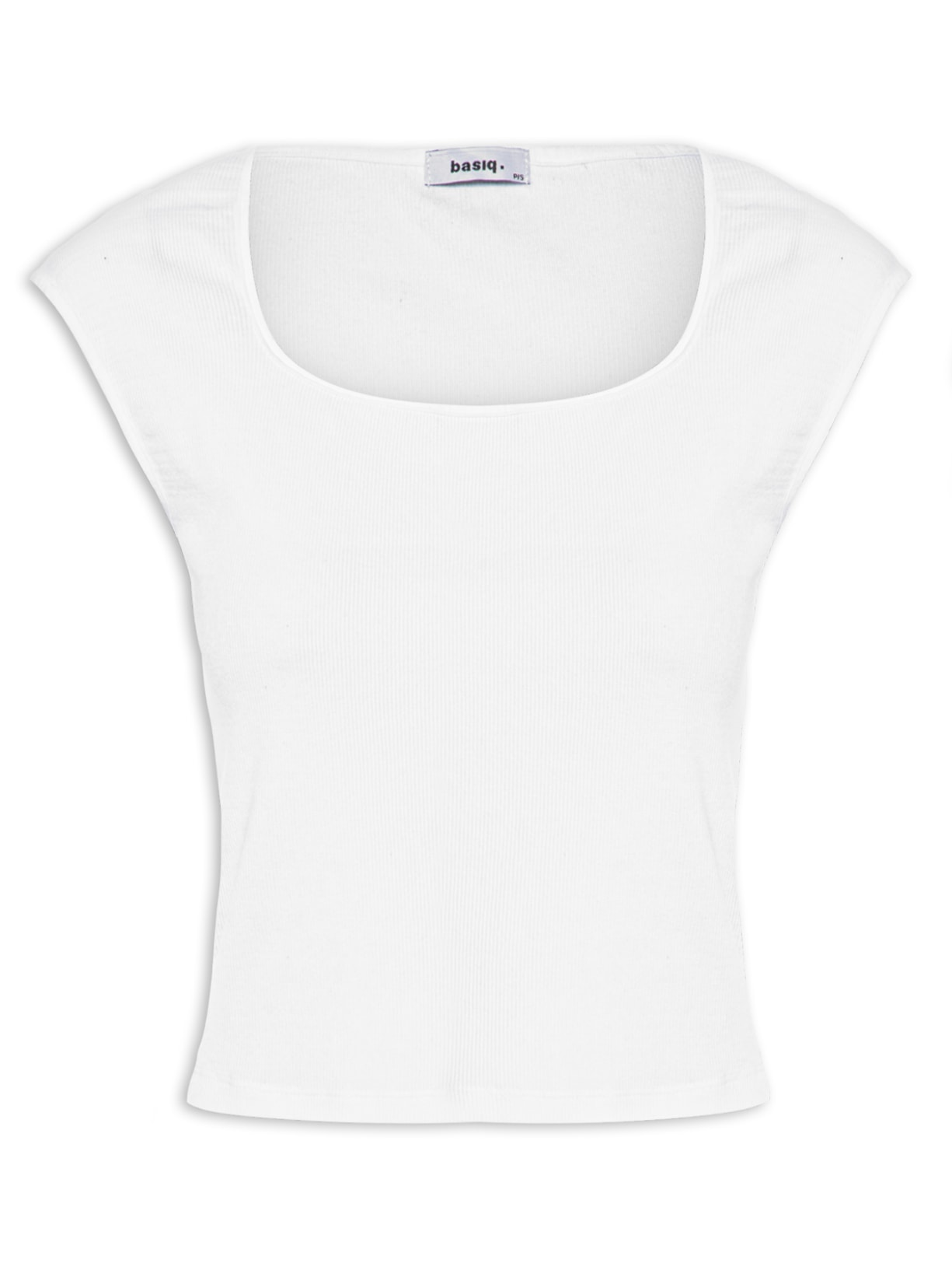 Blusa Feminina Decote Quadrado sem Manga - Branco