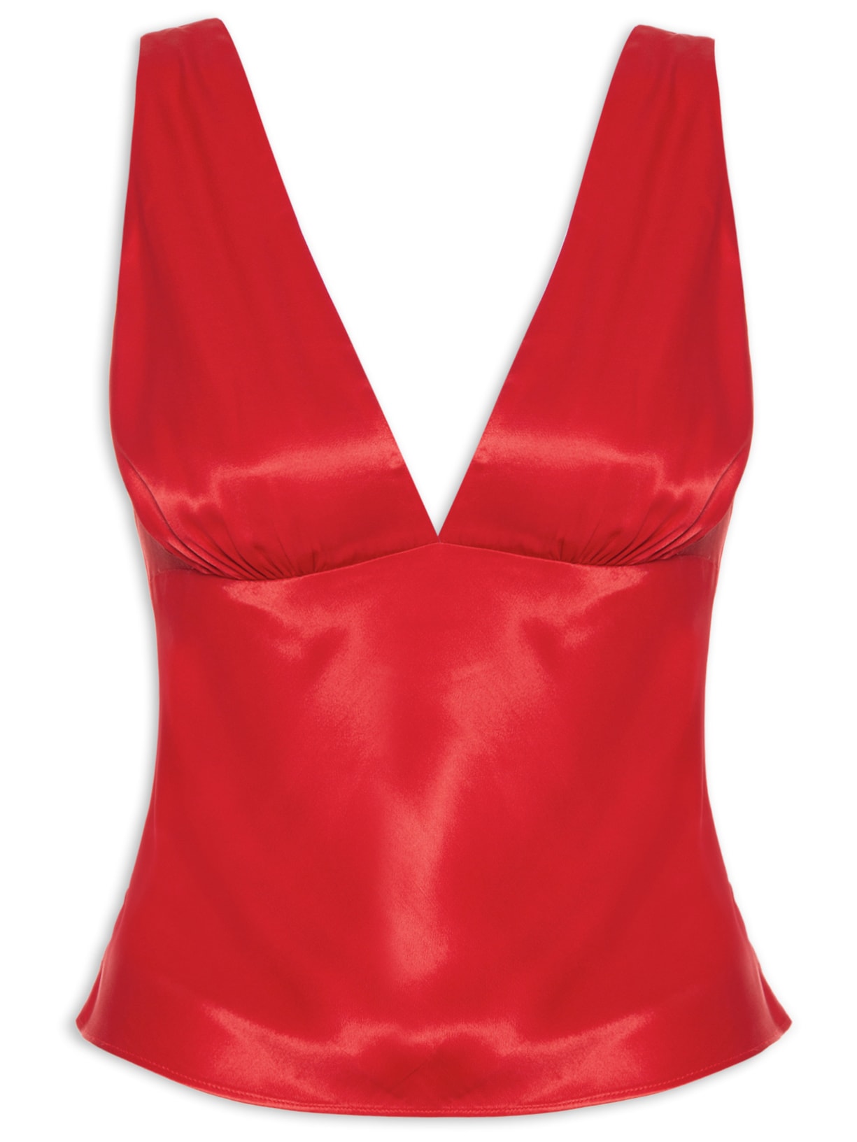 Blusa Feminina Decote V Vermelho Farm