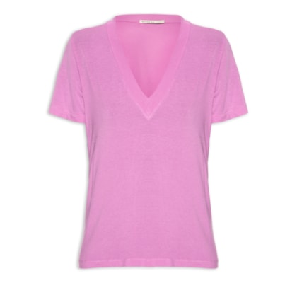 Blusa Feminina Decote V – Rosa