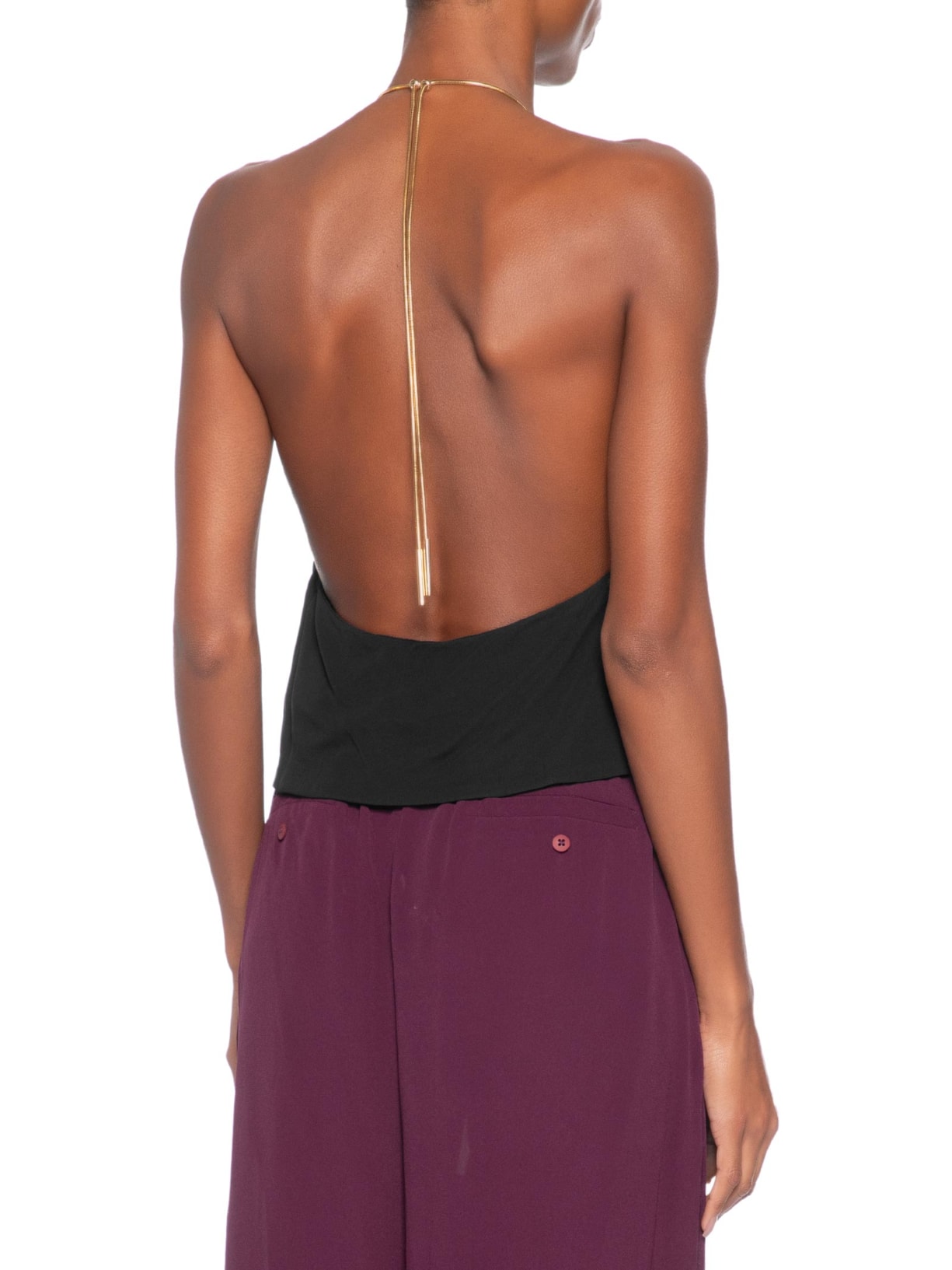 Blusa Feminina Degagê Alça Metal Preto Animale