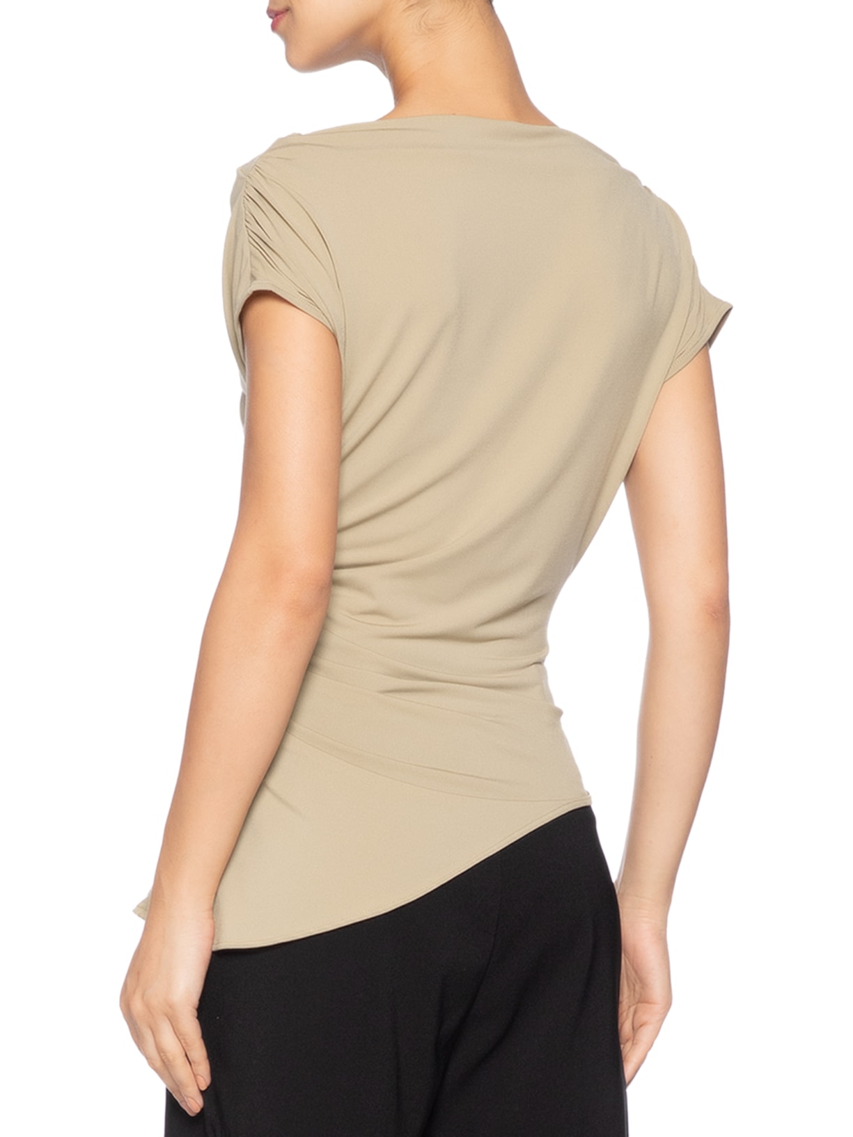 Blusa Feminina Degagê Com Franzidos Bege '2Essential