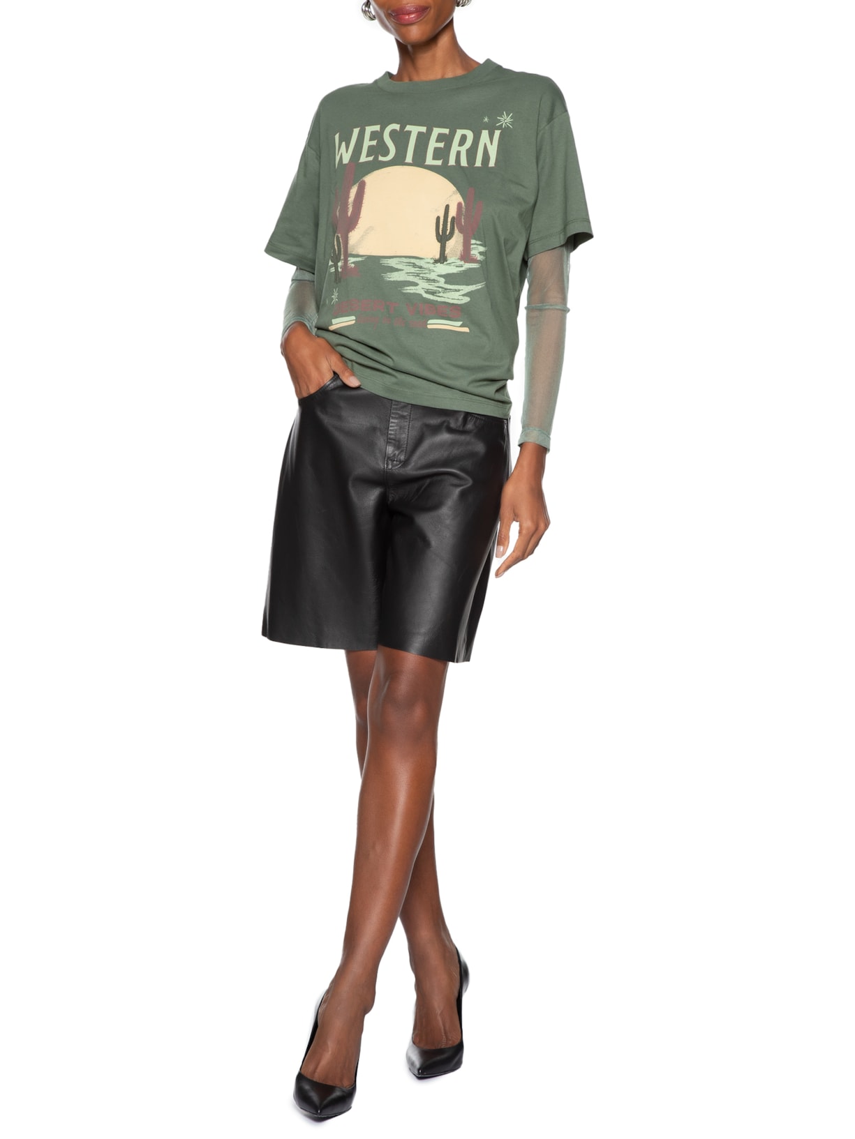 Blusa Feminina Desert Vibes II Verde Le Lis