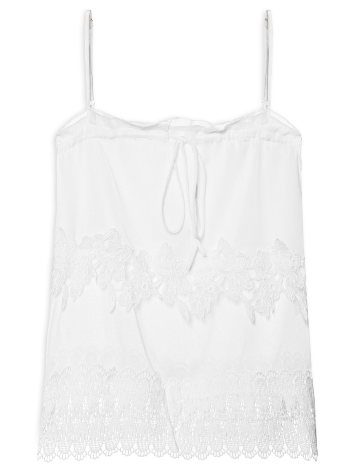 Blusa Feminina Detalhe Amarração E Renda Branco Market 33
