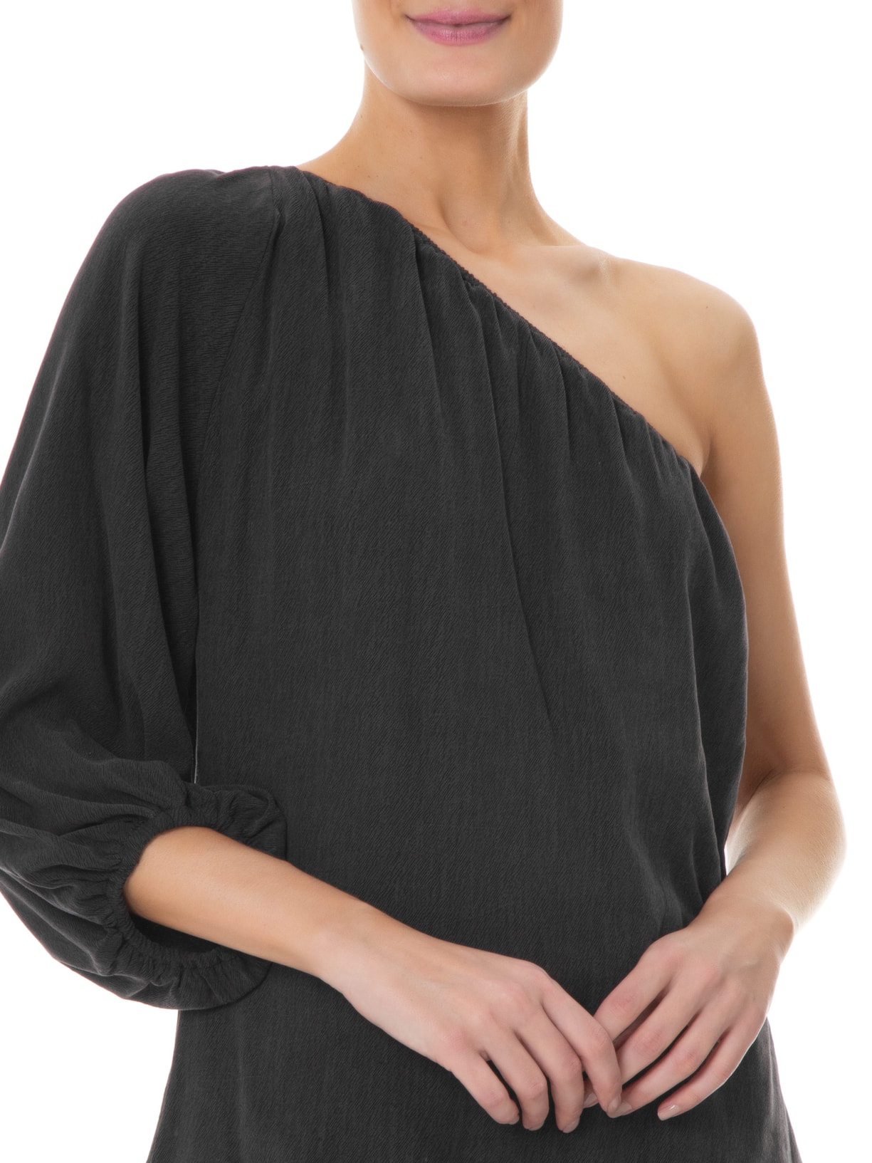 Blusa Feminina Detalhe Ombro Preto Maria Filó