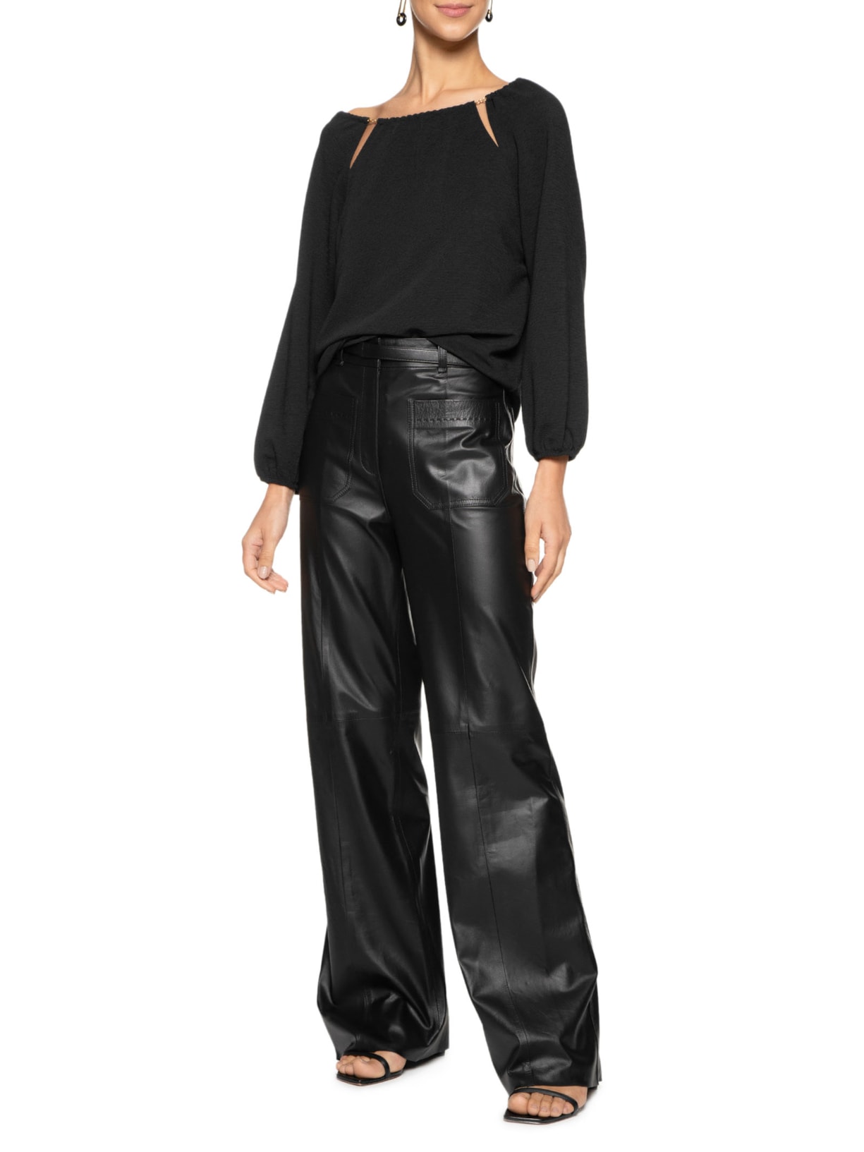 Blusa Feminina Dina Preto Le Lis