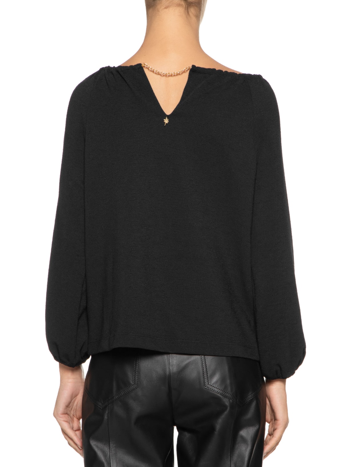 Blusa Feminina Dina Preto Le Lis