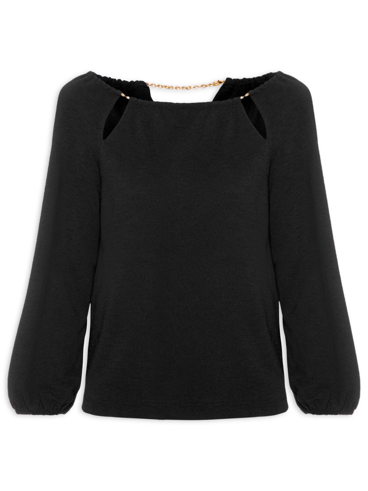 Blusa Feminina Dina Preto Le Lis