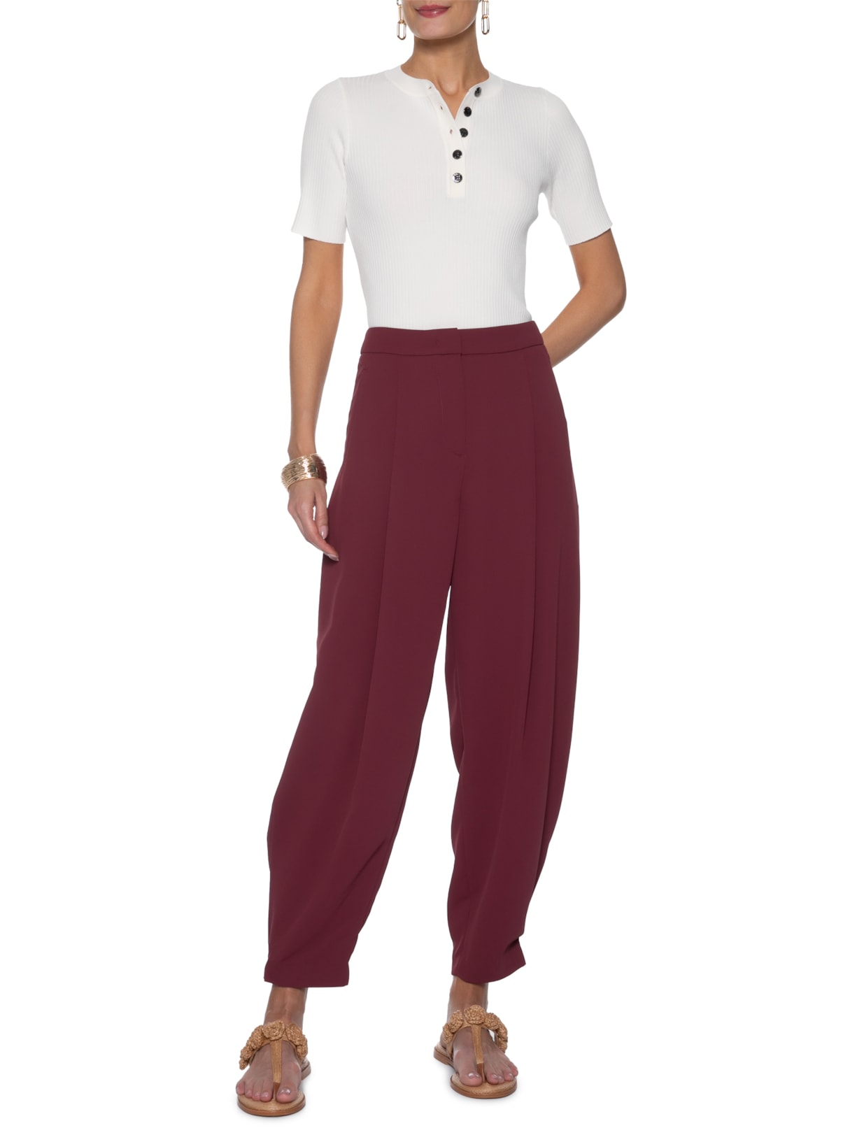 Blusa Feminina Dinora Branco Le Lis