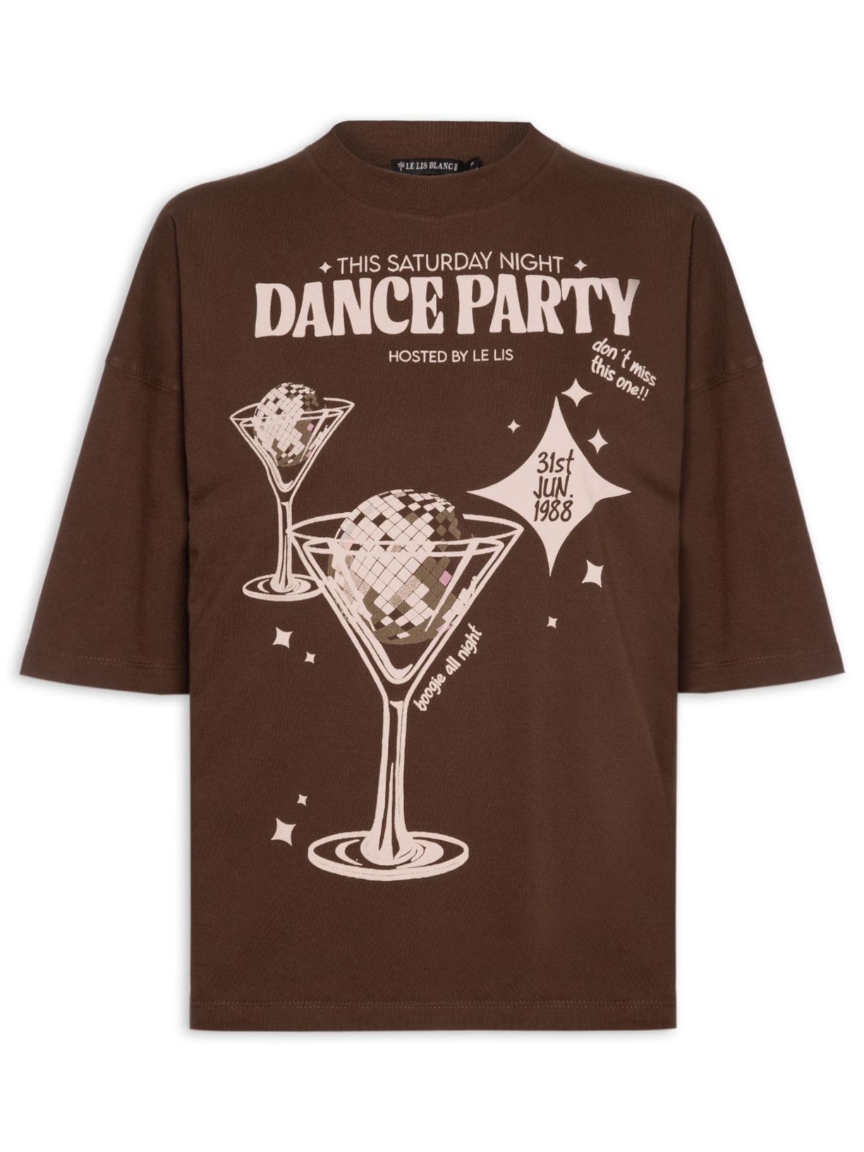 Blusa Feminina Disco Party – Marrom Le Lis