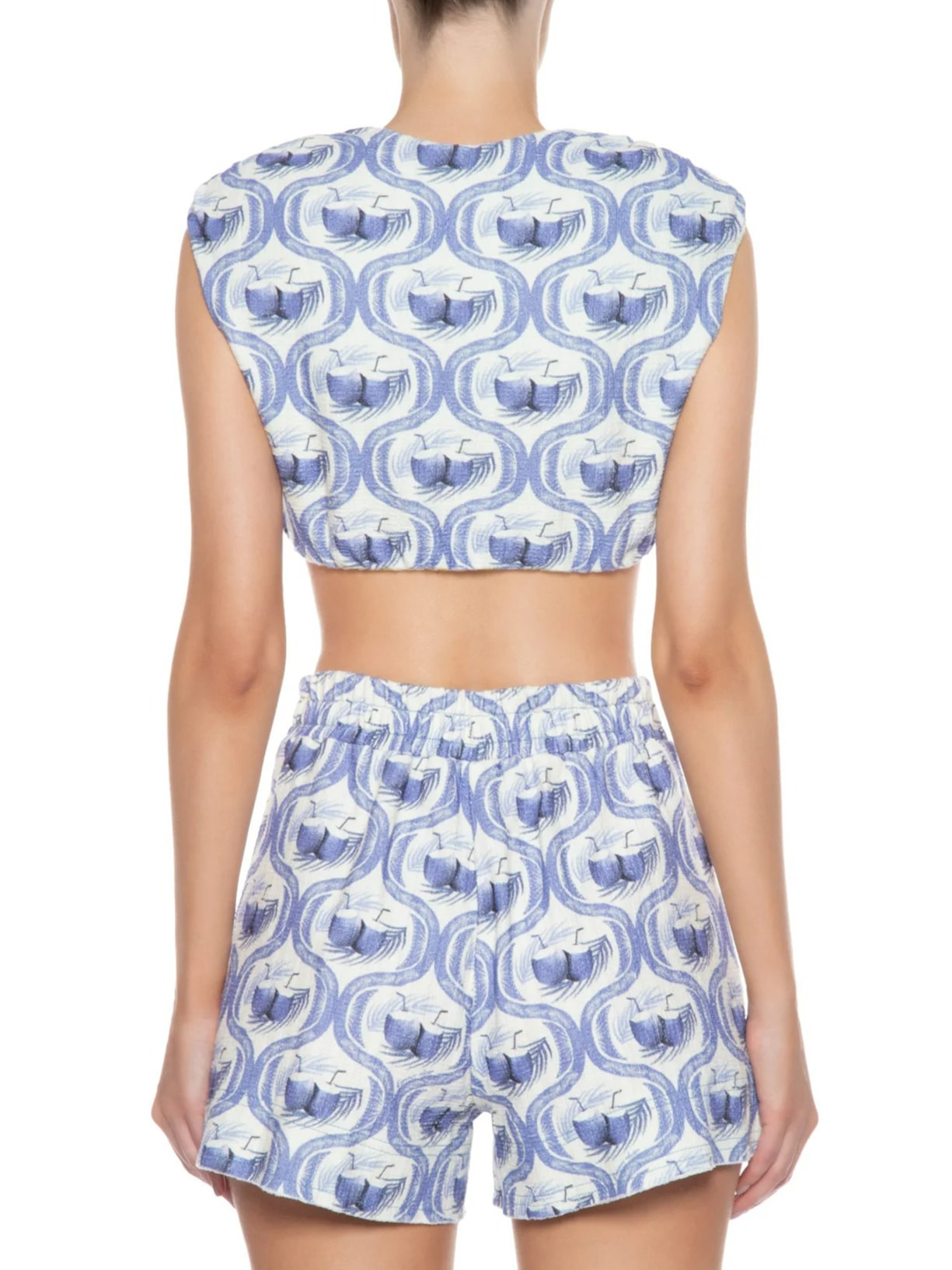 Blusa Feminina Double Lembrança De Verão Azul Farm