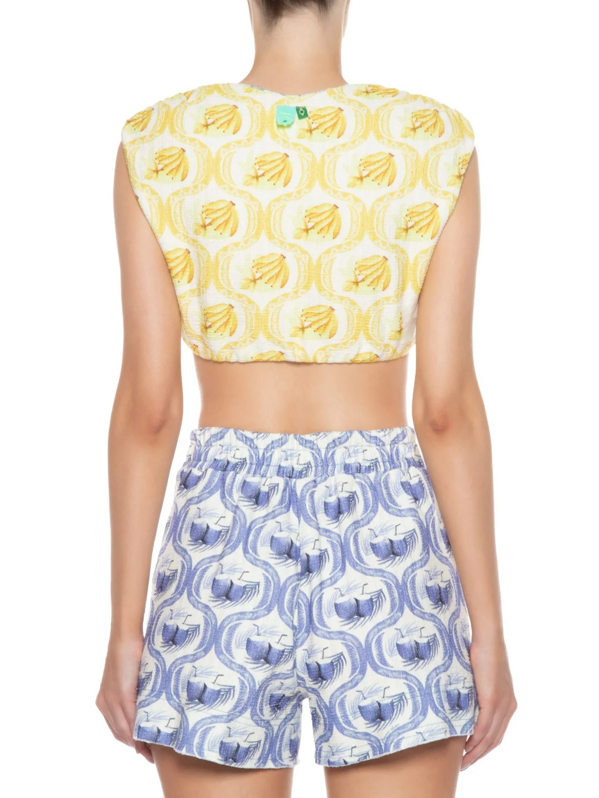 Blusa Feminina Double Lembrança De Verão Azul Farm