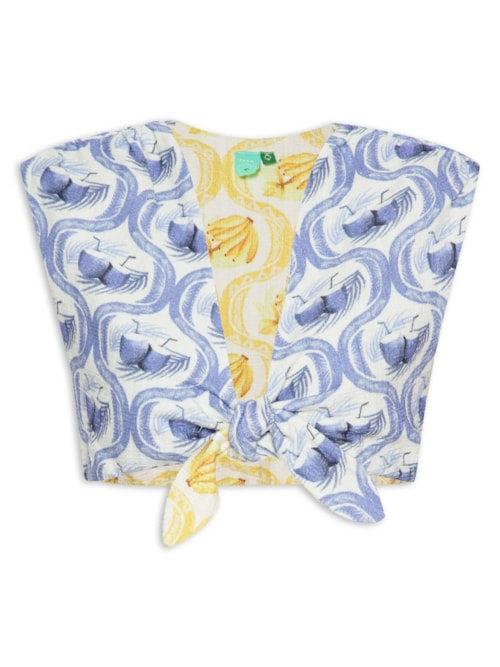 Blusa Feminina Double Lembrança De Verão - Azul