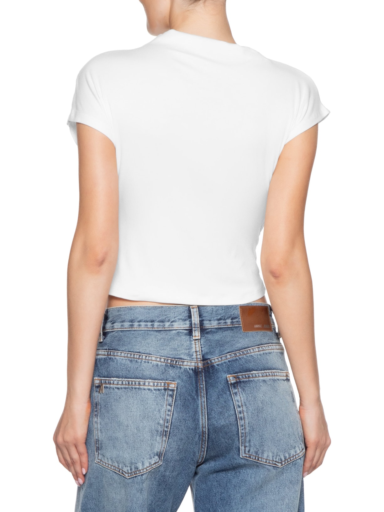 Blusa Feminina Drapeada Assimétrica Branco Basiq