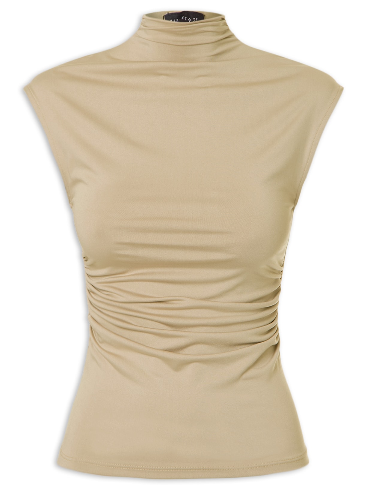 Blusa Feminina Drapeada - Bege