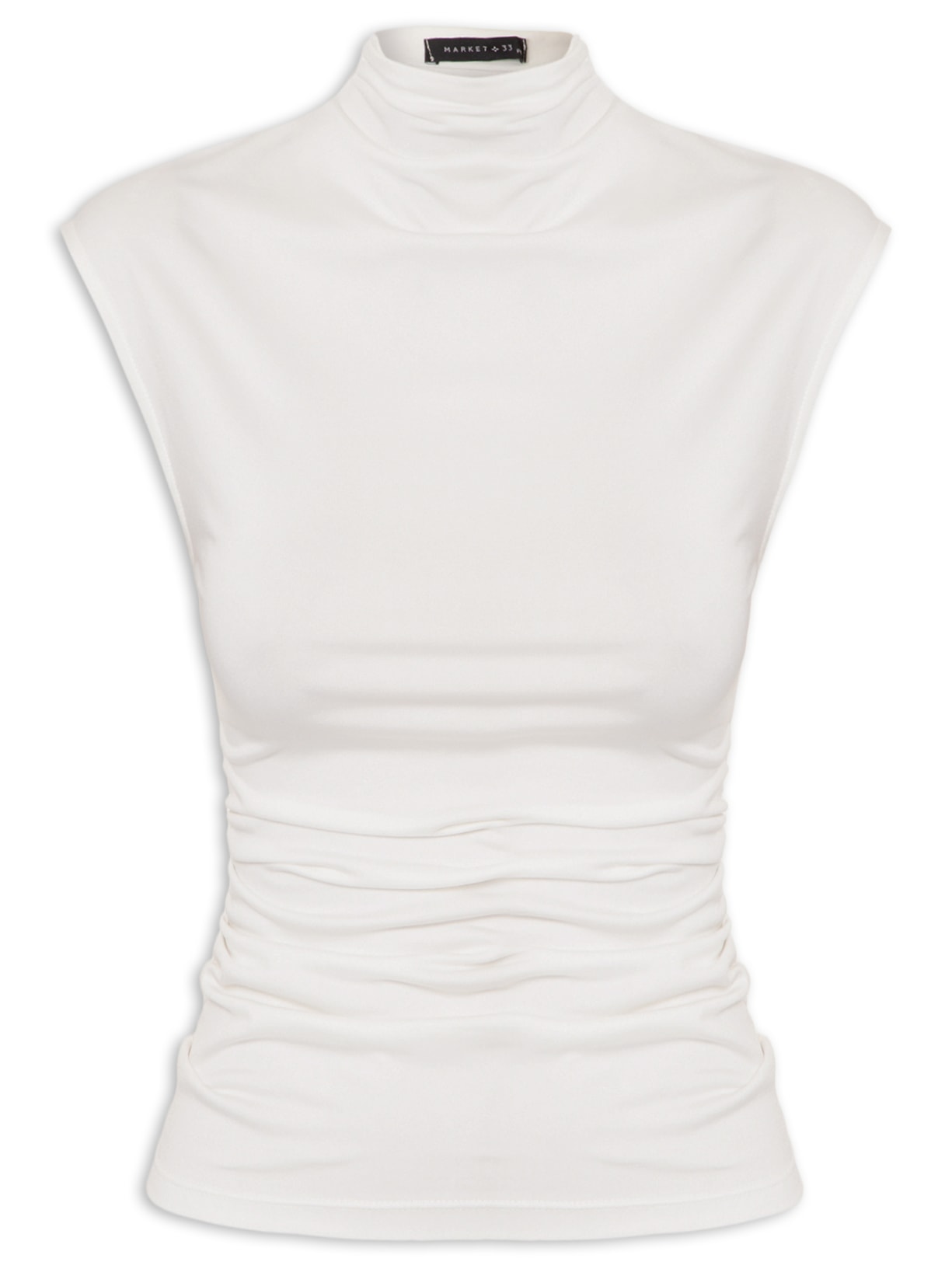 Blusa Feminina Drapeada - Off White