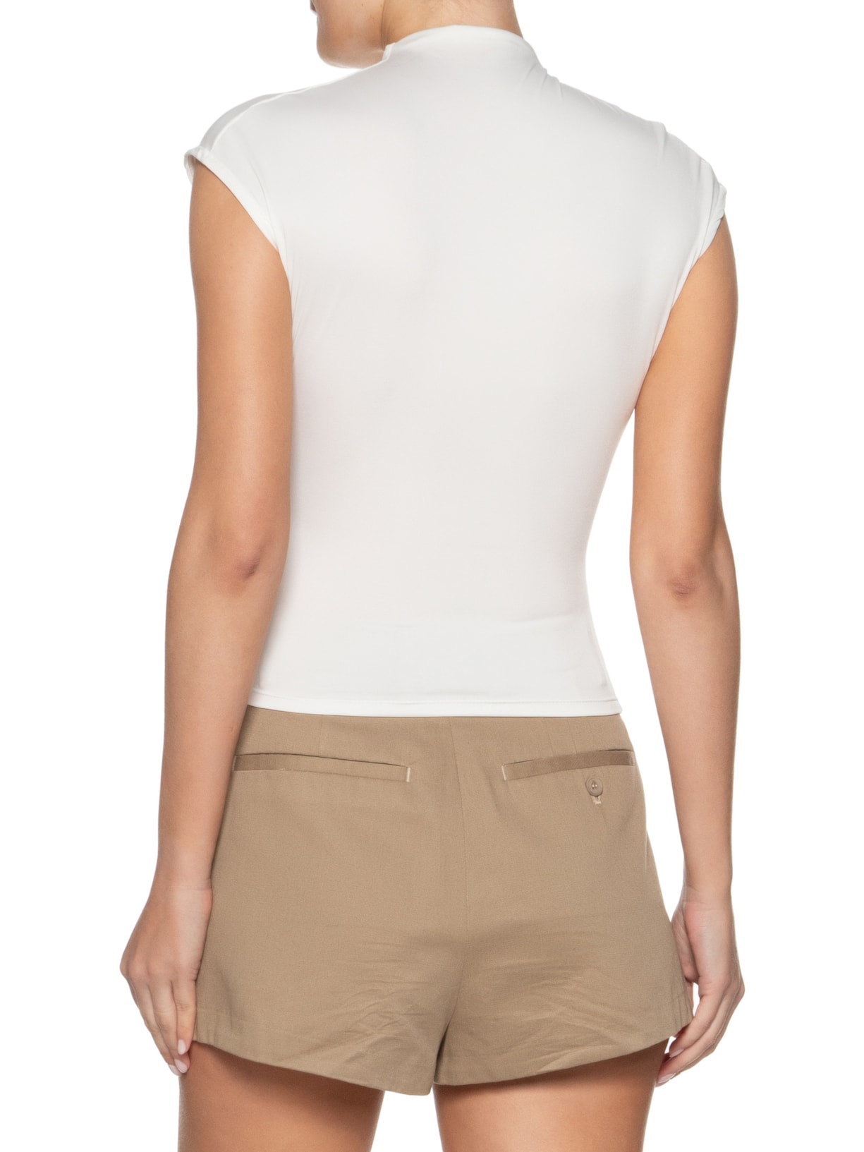 Blusa Feminina Drapeada Off White Market 33