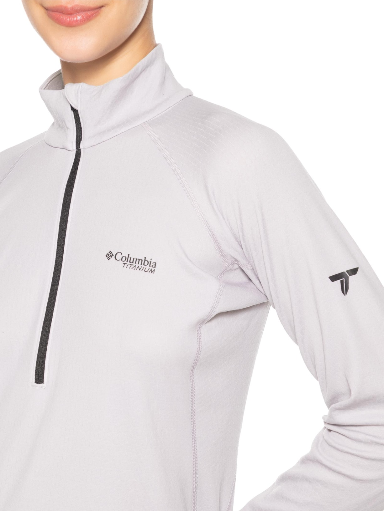 Blusa Feminina Driventure™ Half Zíper Roxo Columbia