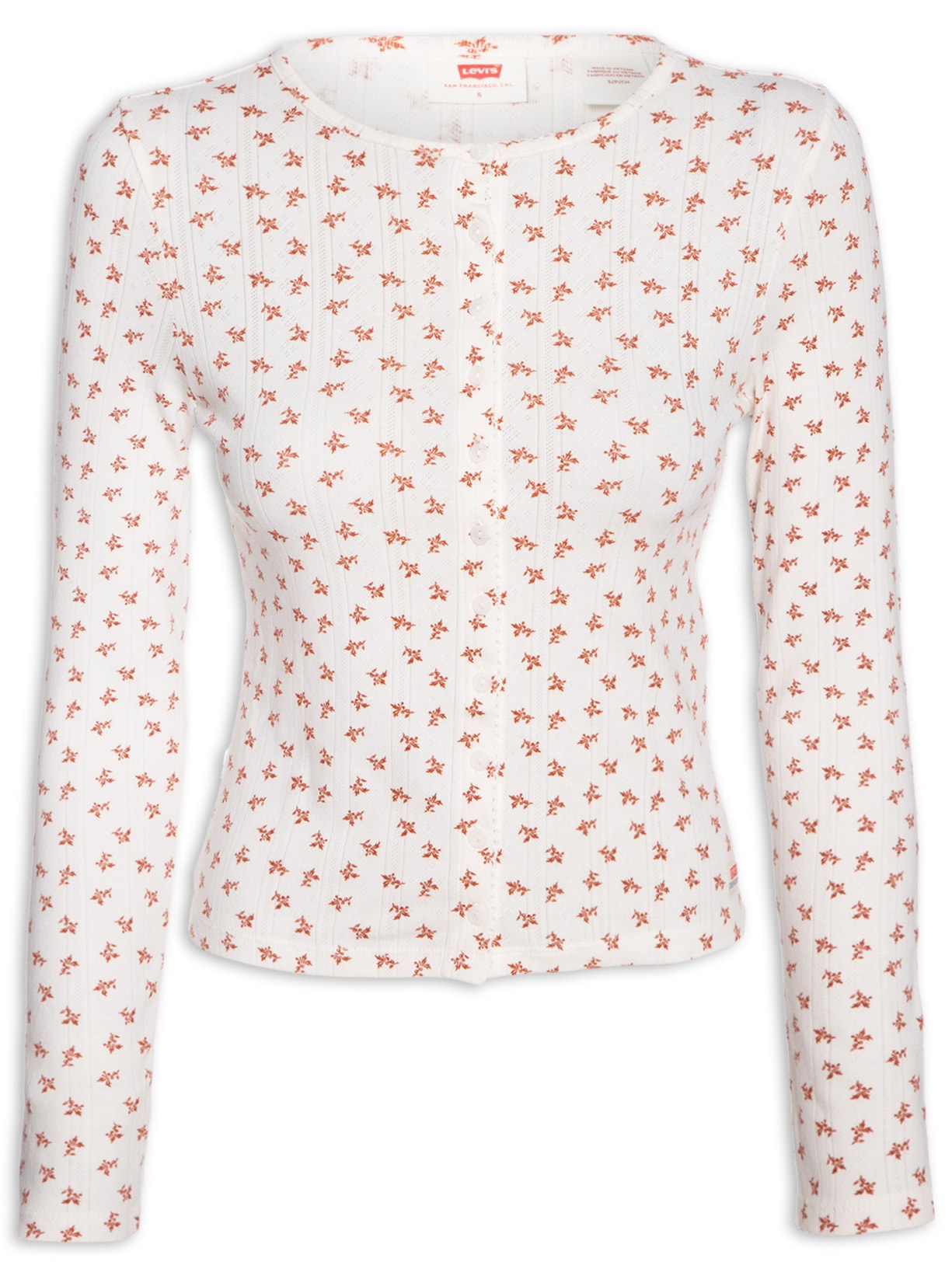 Blusa Feminina Dry Goods Pointelle Ls - Off White