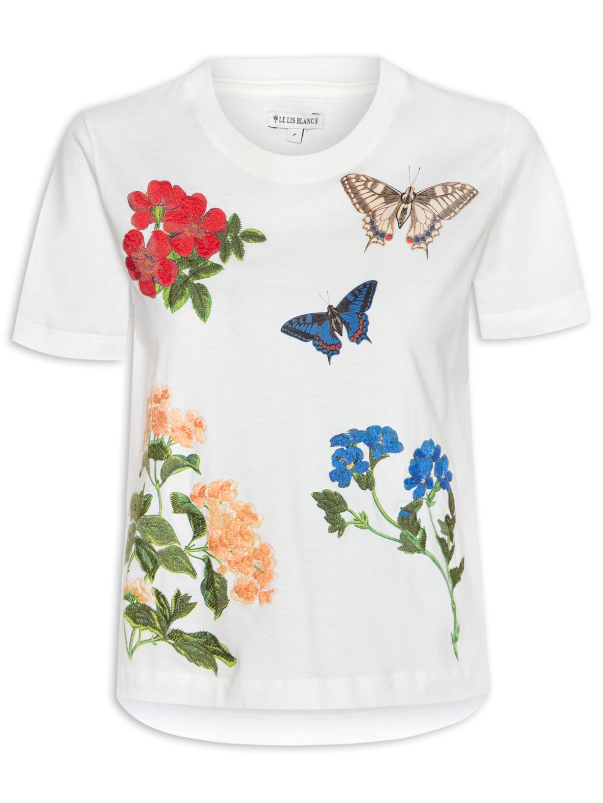 Blusa Feminina Elementos Botanic - Branco