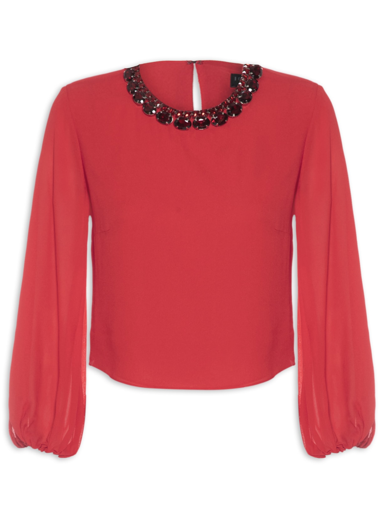 Blusa Feminina Elisa Cristais - Vermelho