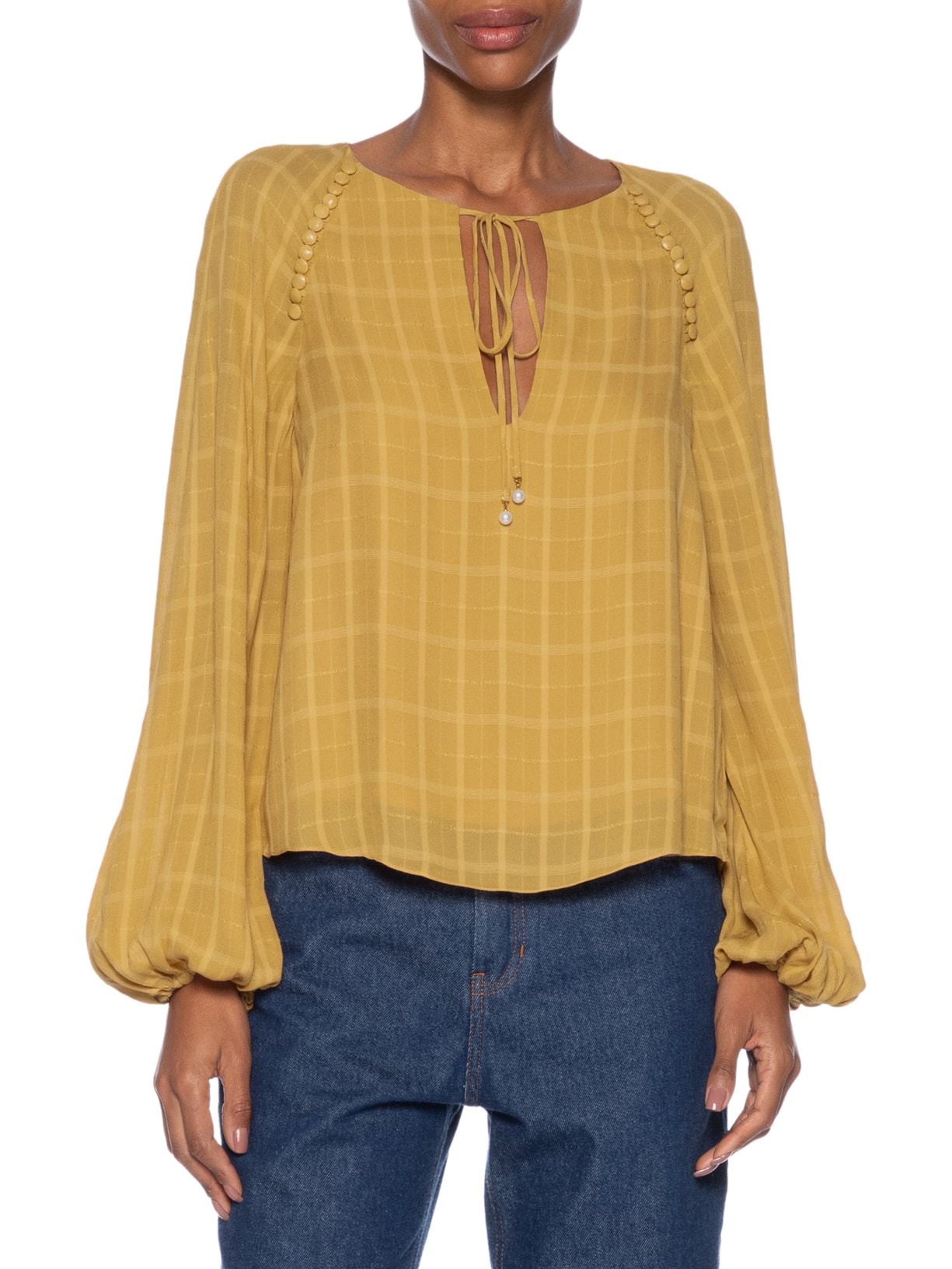 Blusa Feminina Elise Amarelo Bo.bô