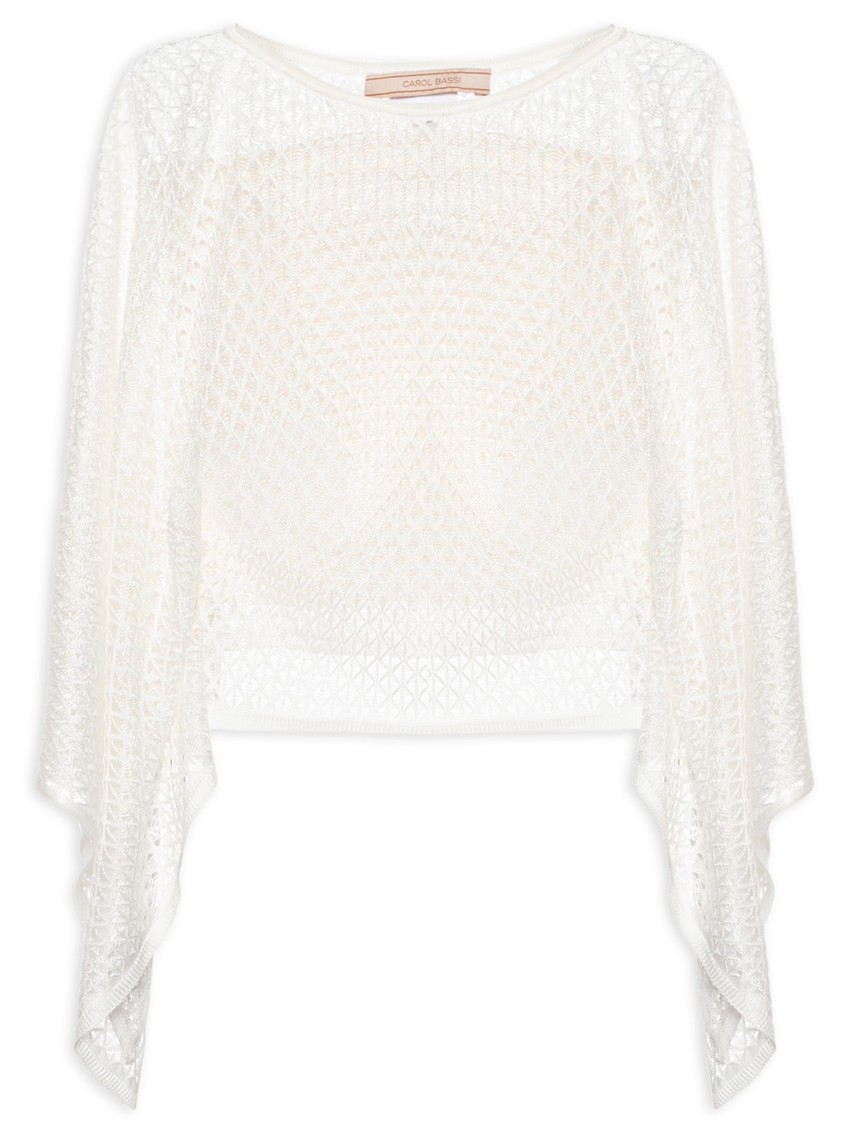 Blusa Feminina Eliza Off White Carol Bassi