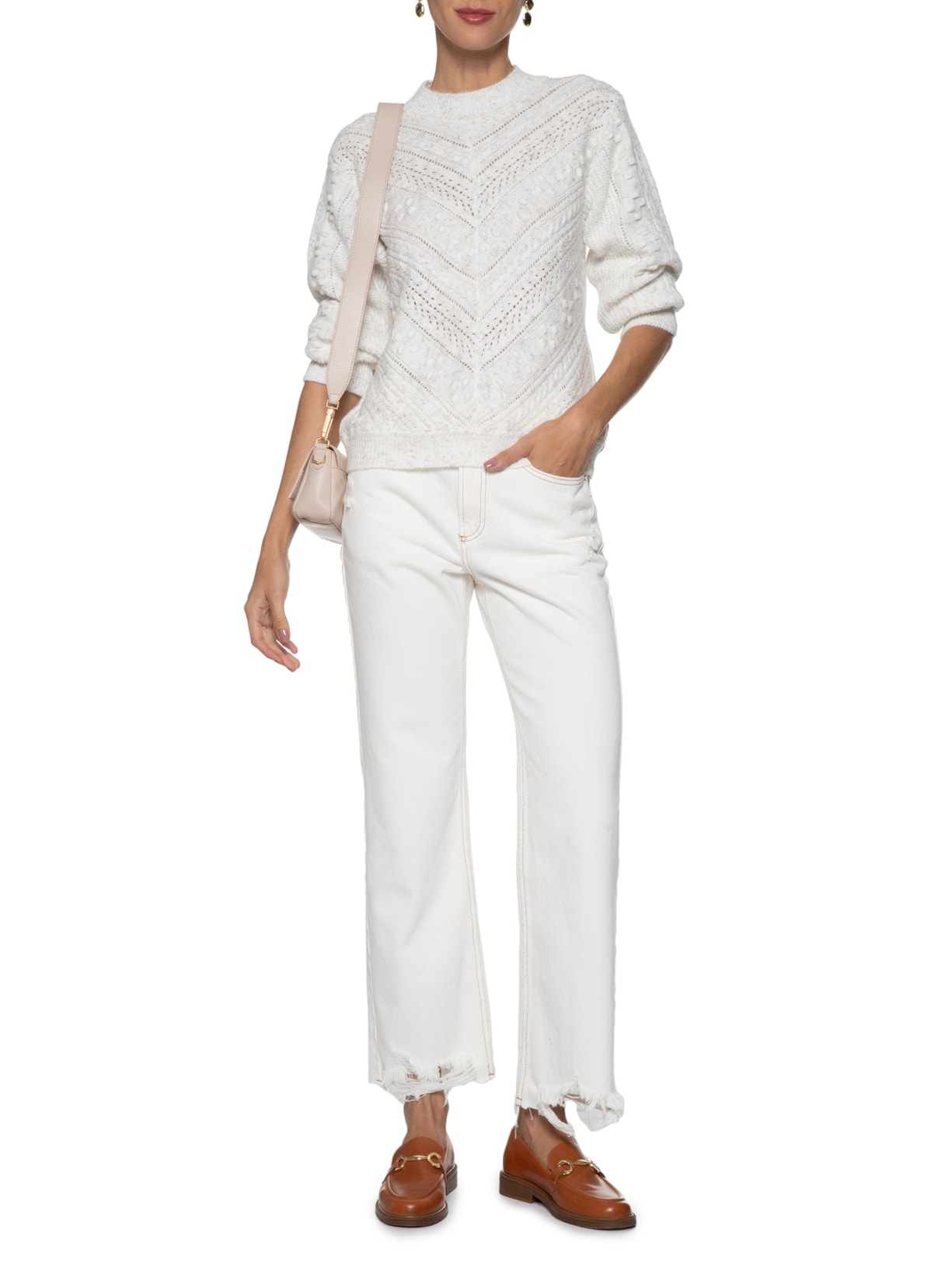 Blusa Feminina Ellen Off White Le Lis