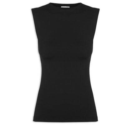 Blusa Feminina Em Malha - Preto