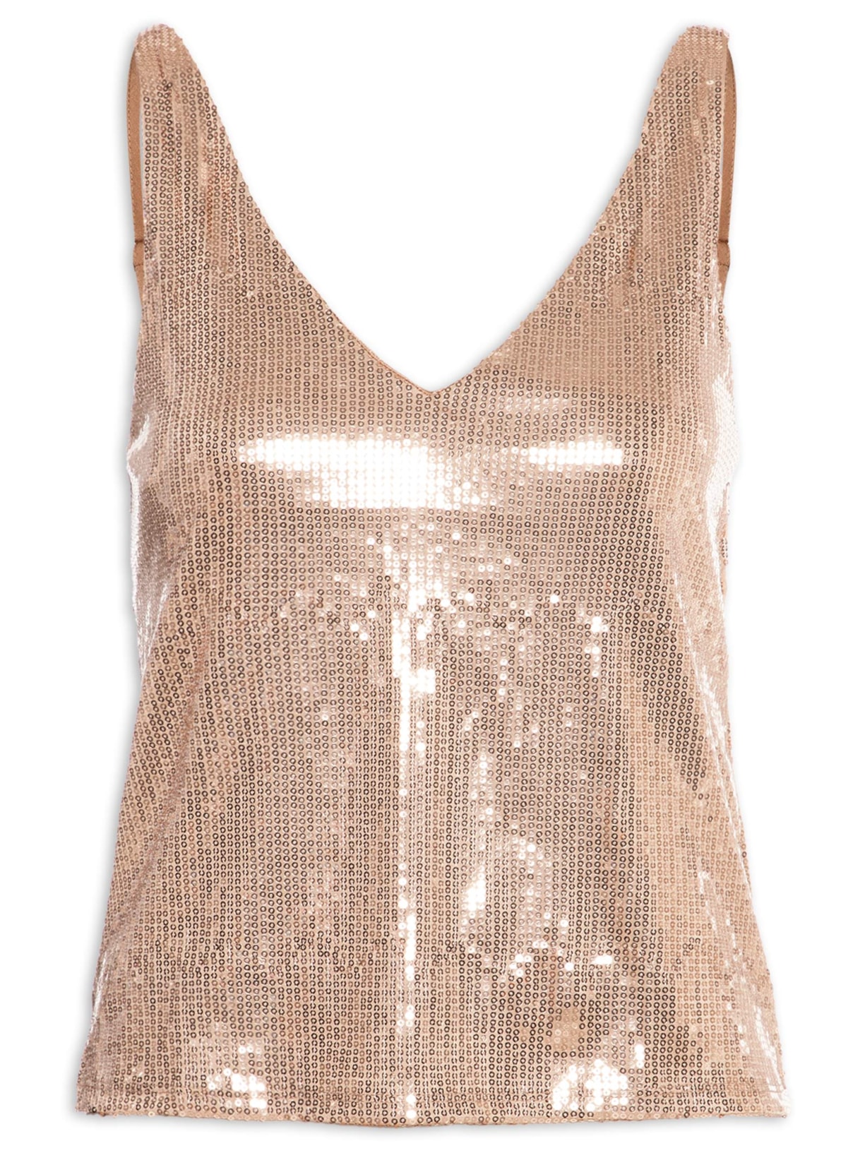 Blusa Feminina Em Paetê Dourado Market 33