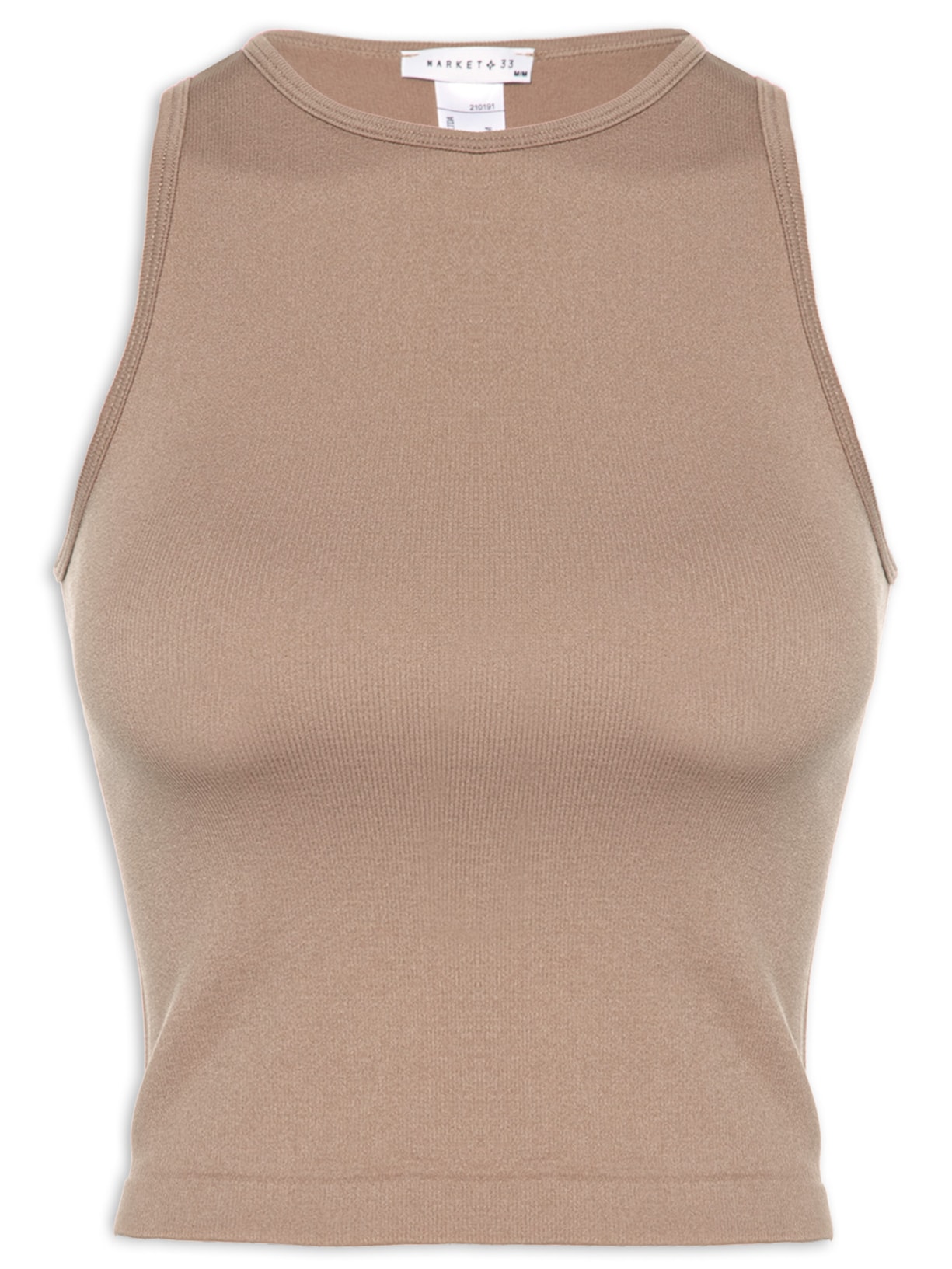 Blusa Feminina Em Poliamida Marrom Market 33