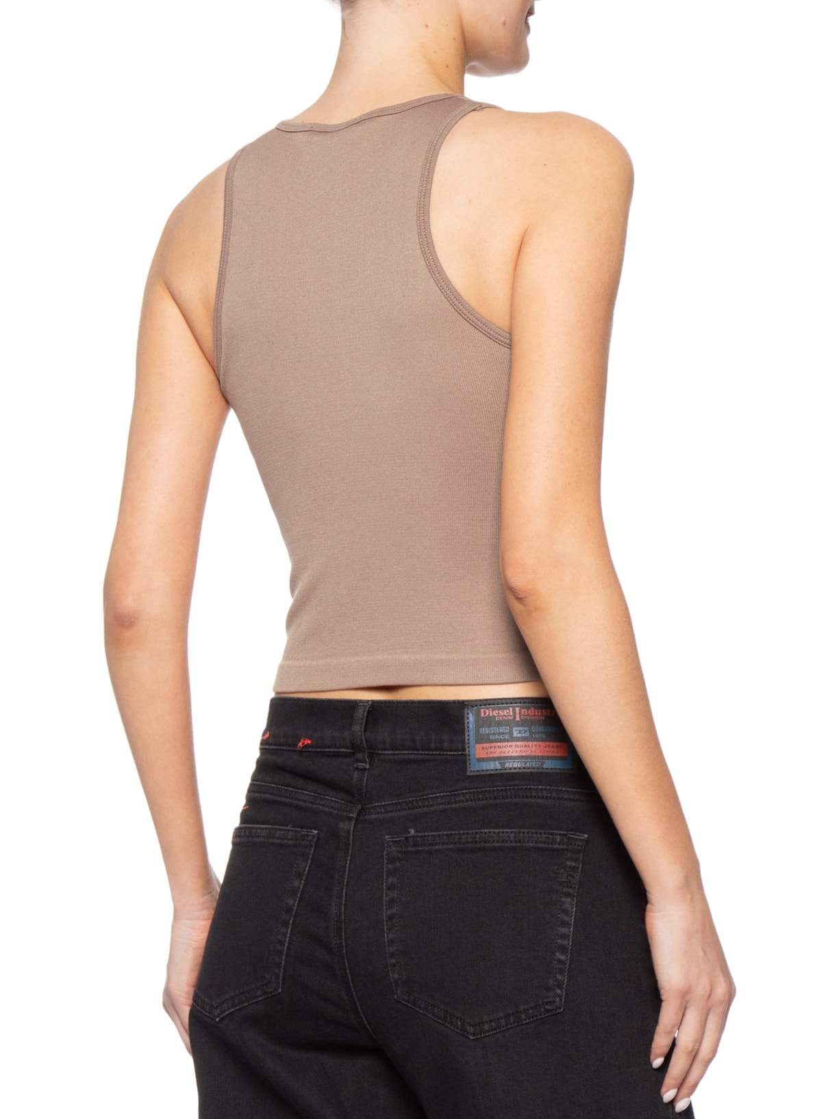 Blusa Feminina Em Poliamida Marrom Market 33