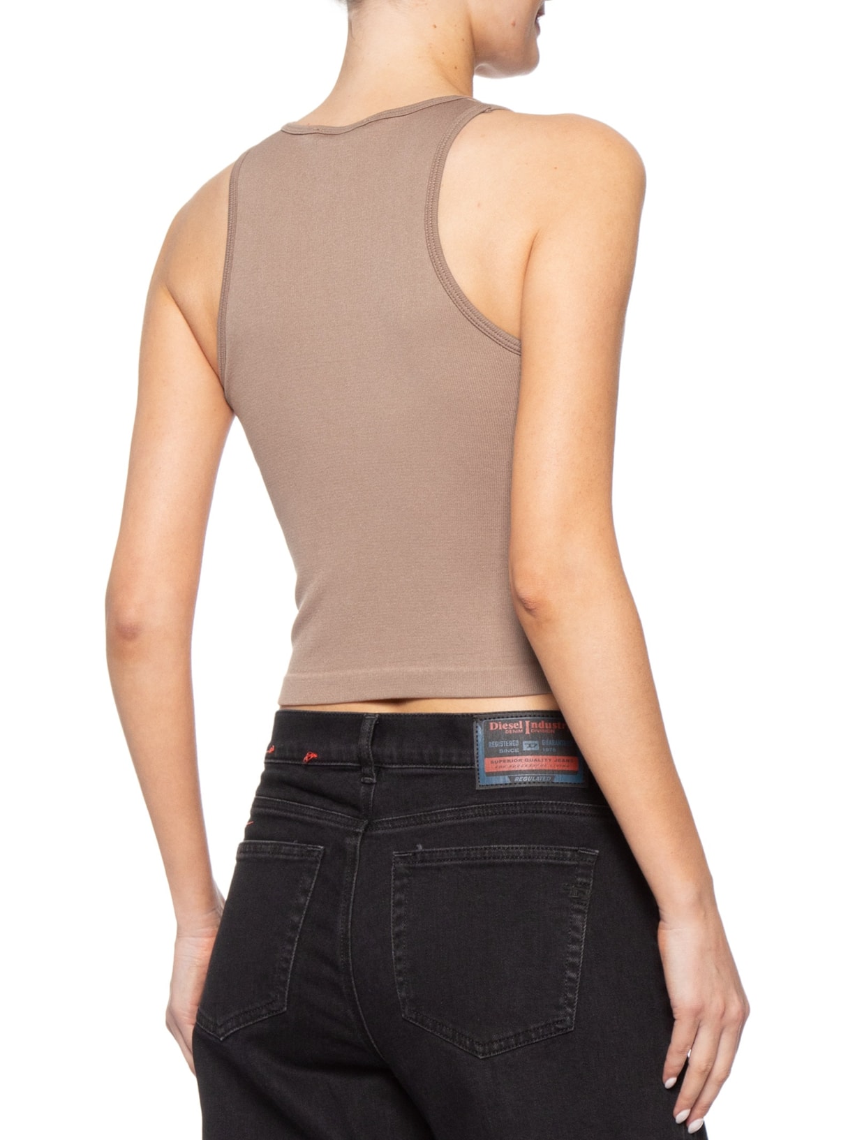 Blusa Feminina Em Poliamida Marrom Market 33