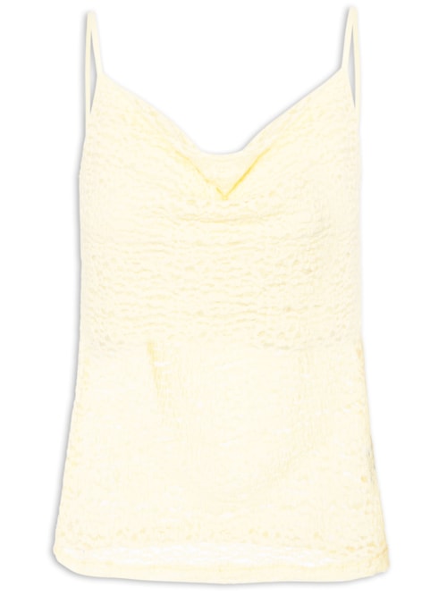 Blusa Feminina Em Renda - Amarelo