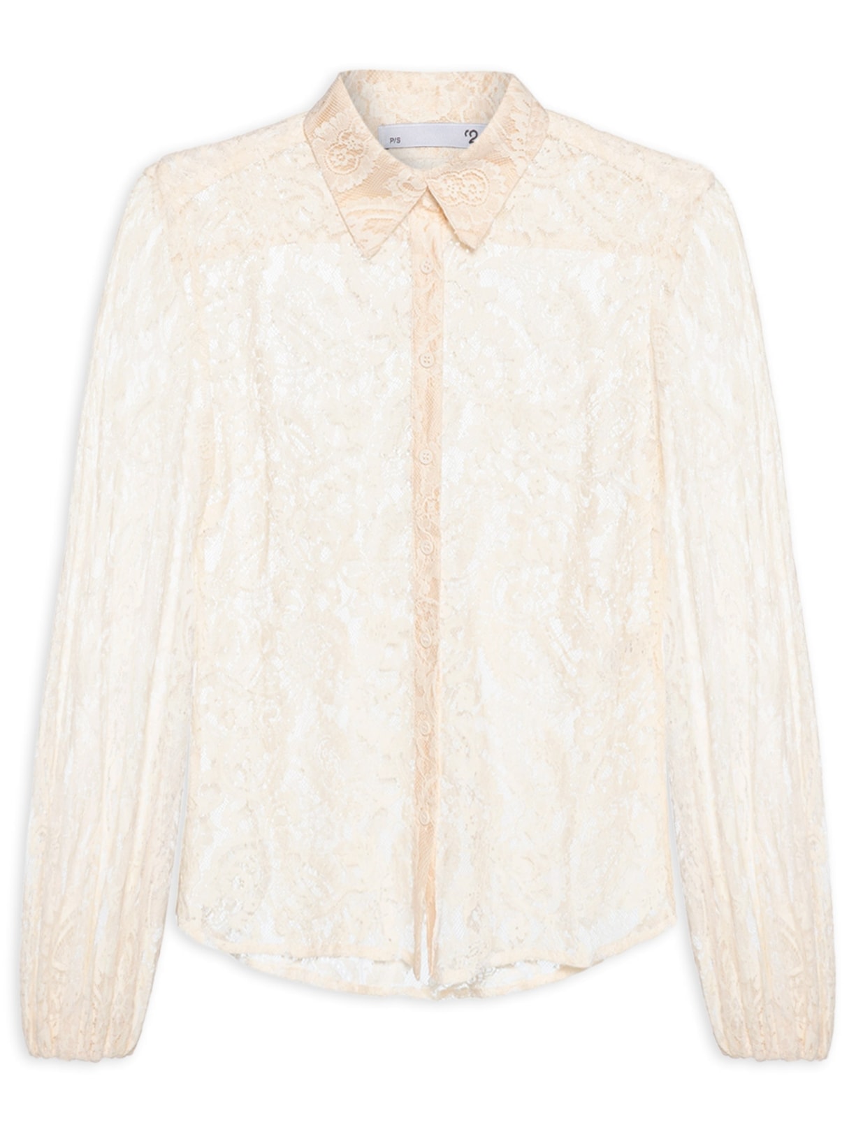 Blusa Feminina Em Renda Off White '2Essential