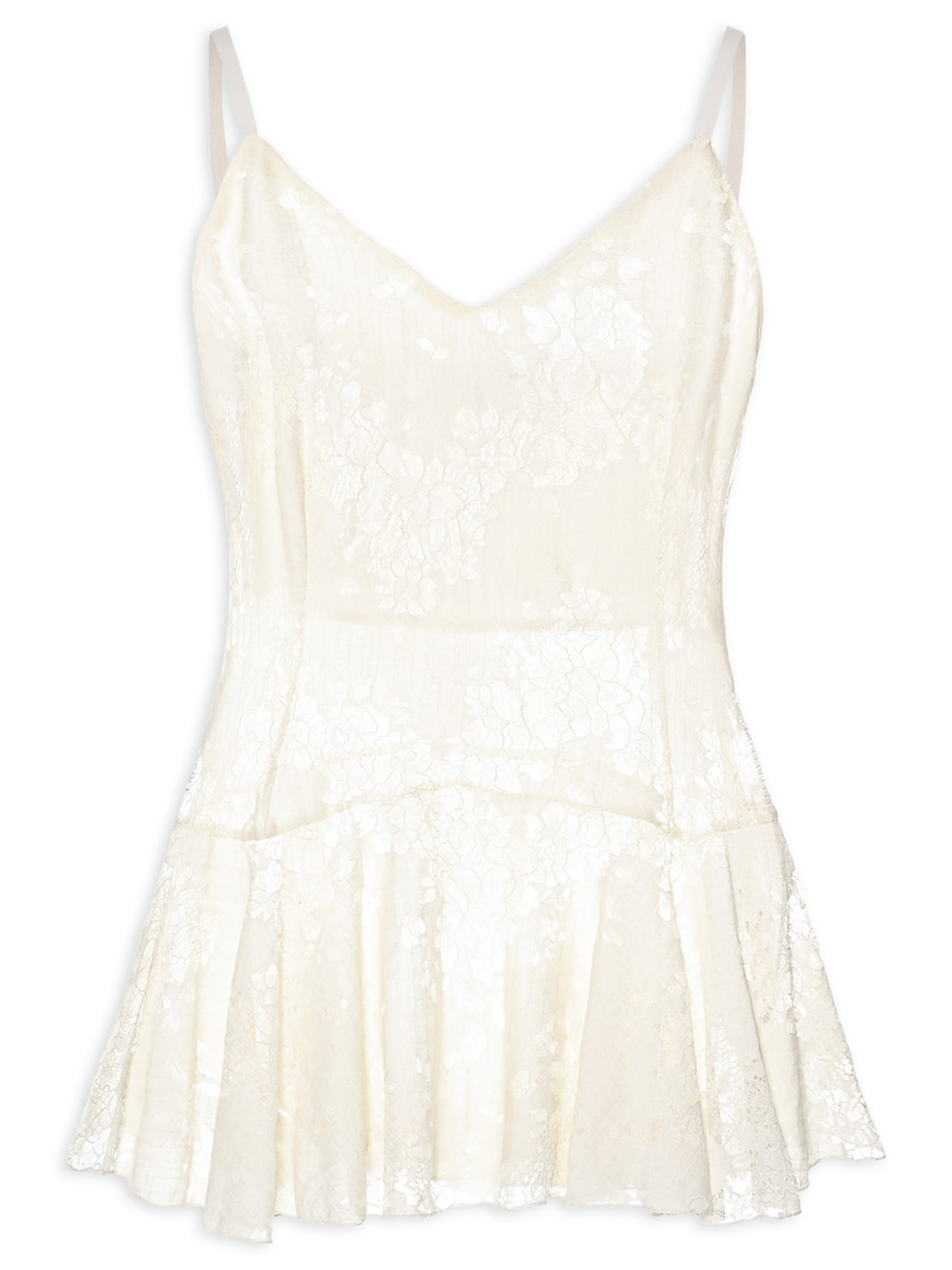 Blusa Feminina Em Renda Off White Market 33