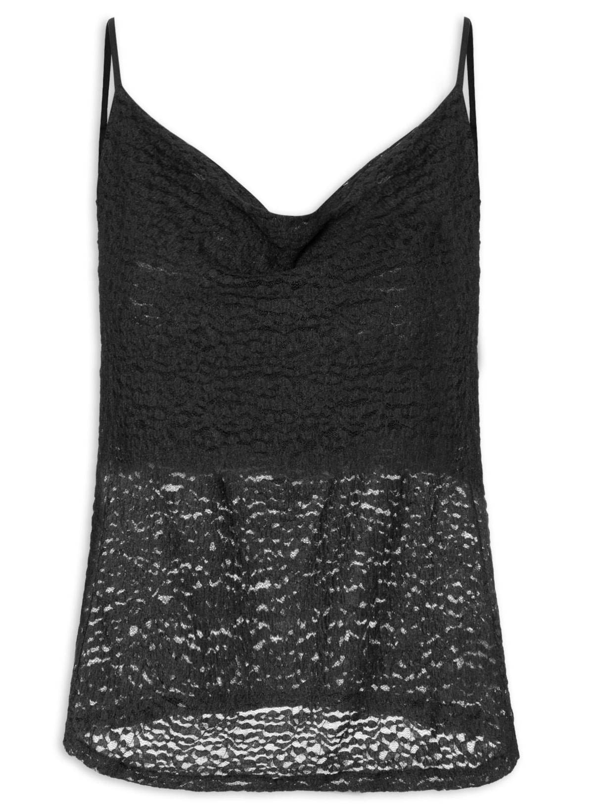 Blusa Feminina Em Renda - Preto