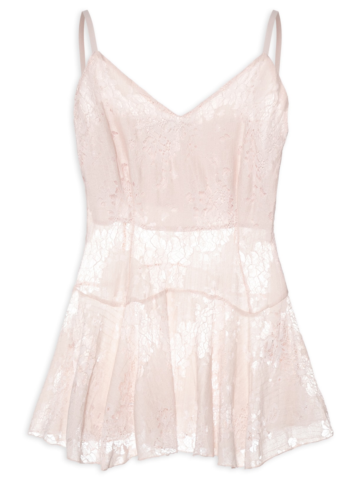 Blusa Feminina Em Renda Rosa Market 33