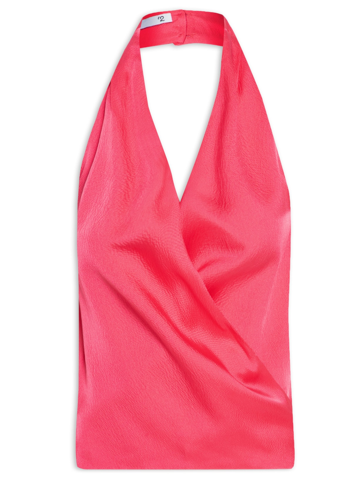 Blusa Feminina Em Seda Pura Transpassada - Rosa