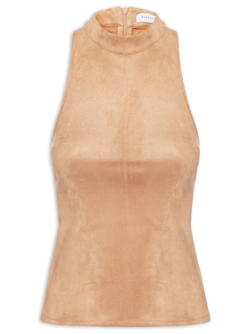Blusa Feminina Em Suede - Bege
