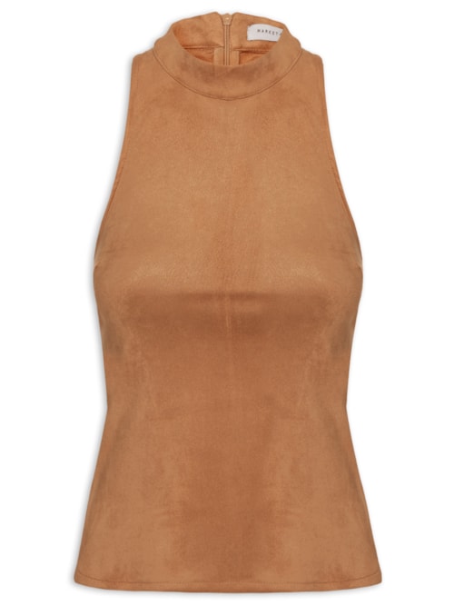 Blusa Feminina Em Suede - Marrom