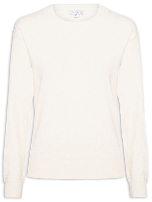 Blusa Feminina Em Tricot - Bege