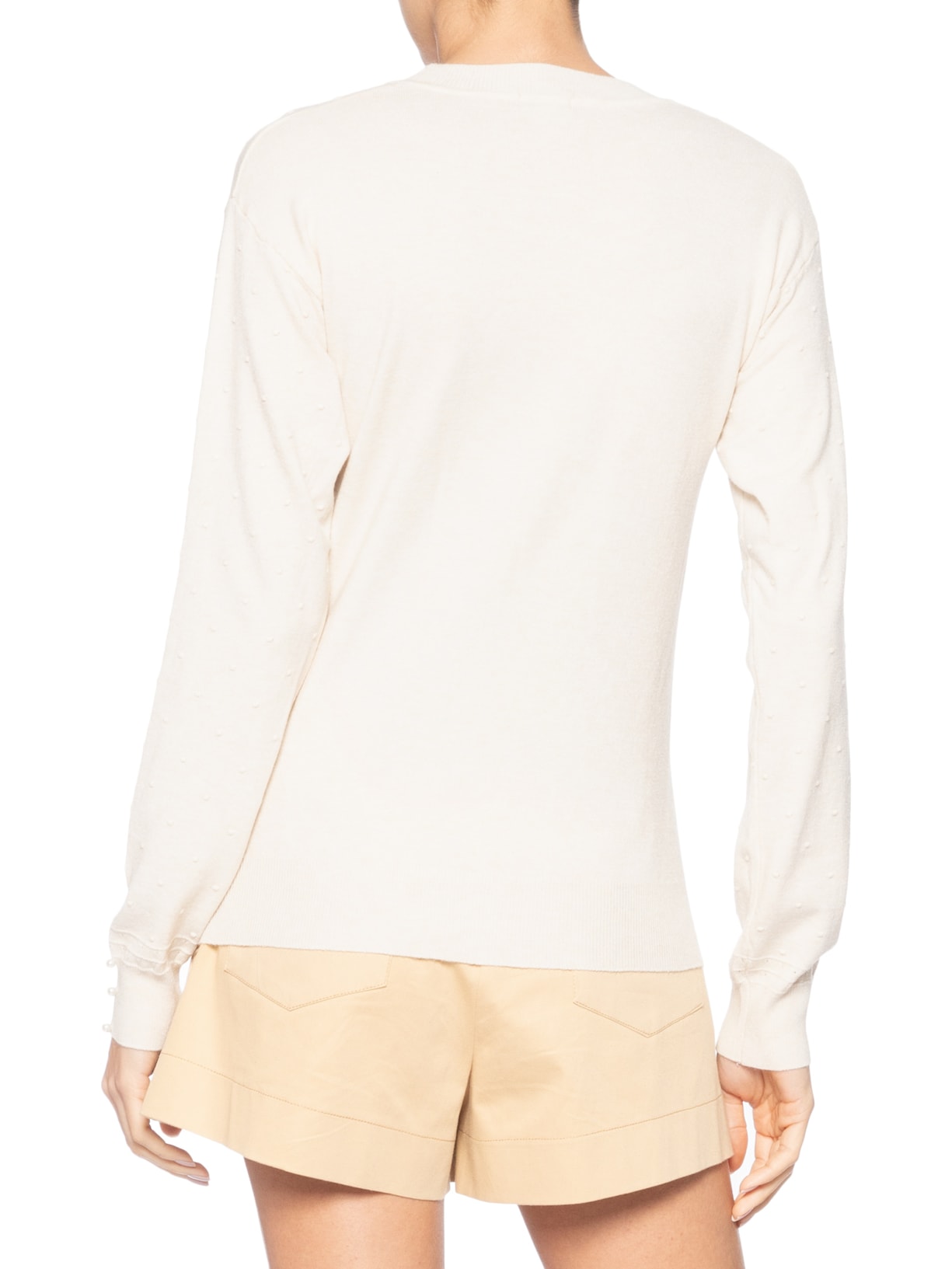 Blusa Feminina Em Tricot Bege Market 33