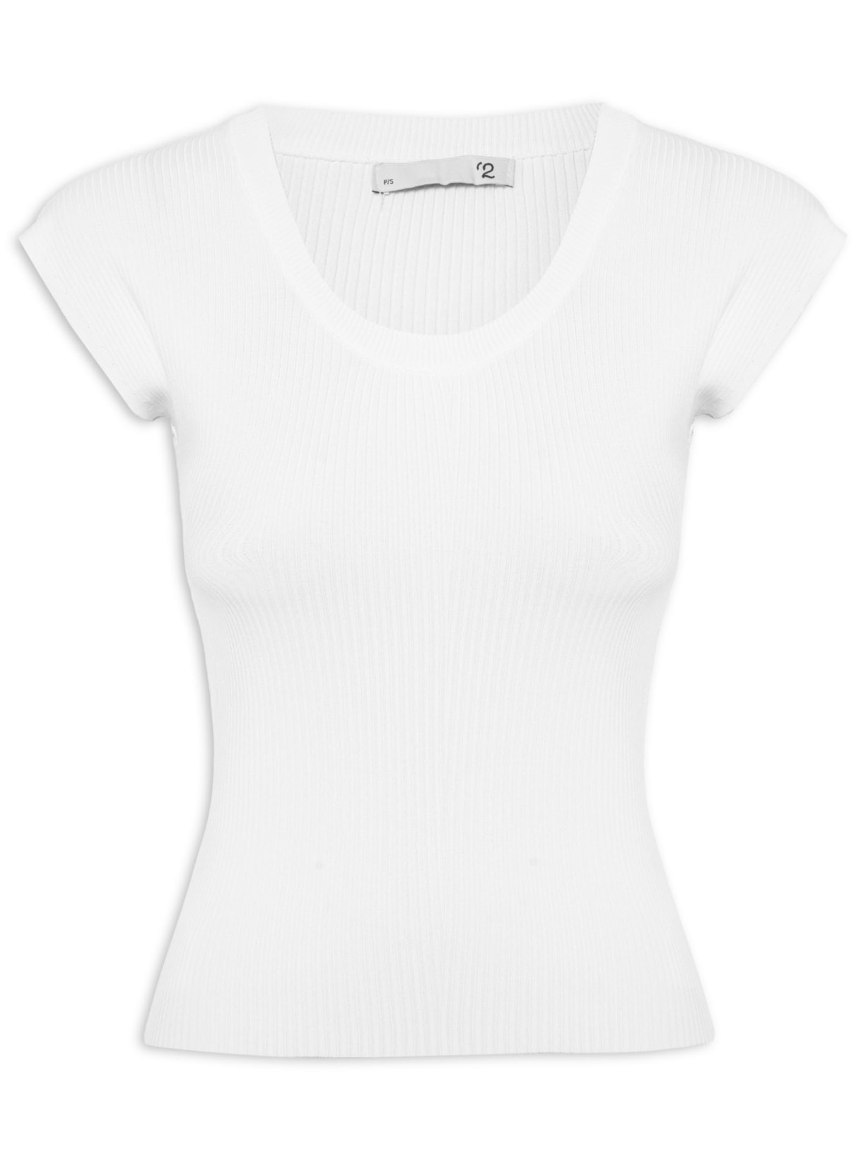 Blusa Feminina Em Tricot - Branco