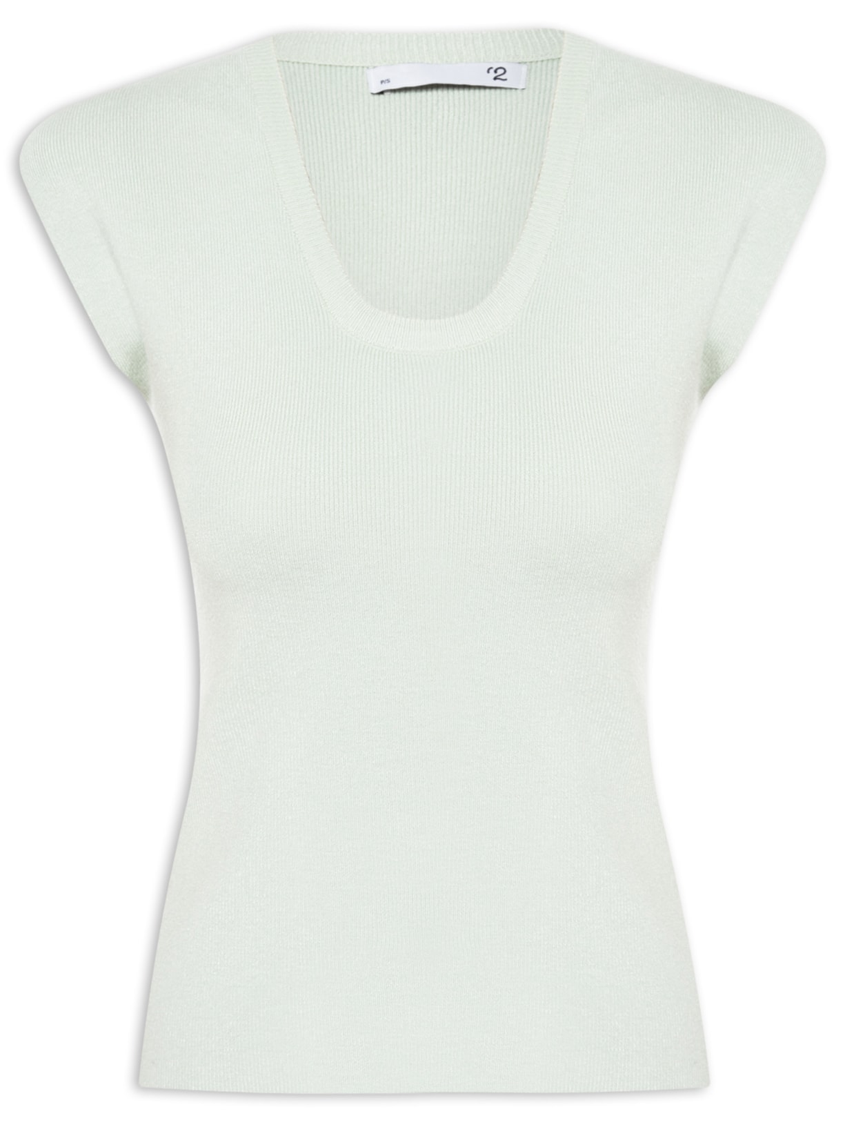 Blusa Feminina Em Tricot Com Alça Alongada - Verde