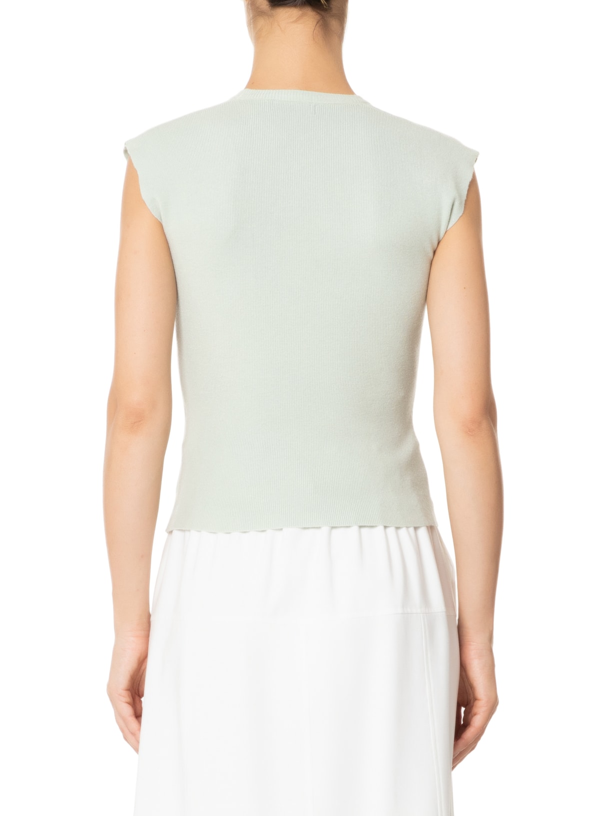 Blusa Feminina Em Tricot Com Alça Alongada Verde '2Essential