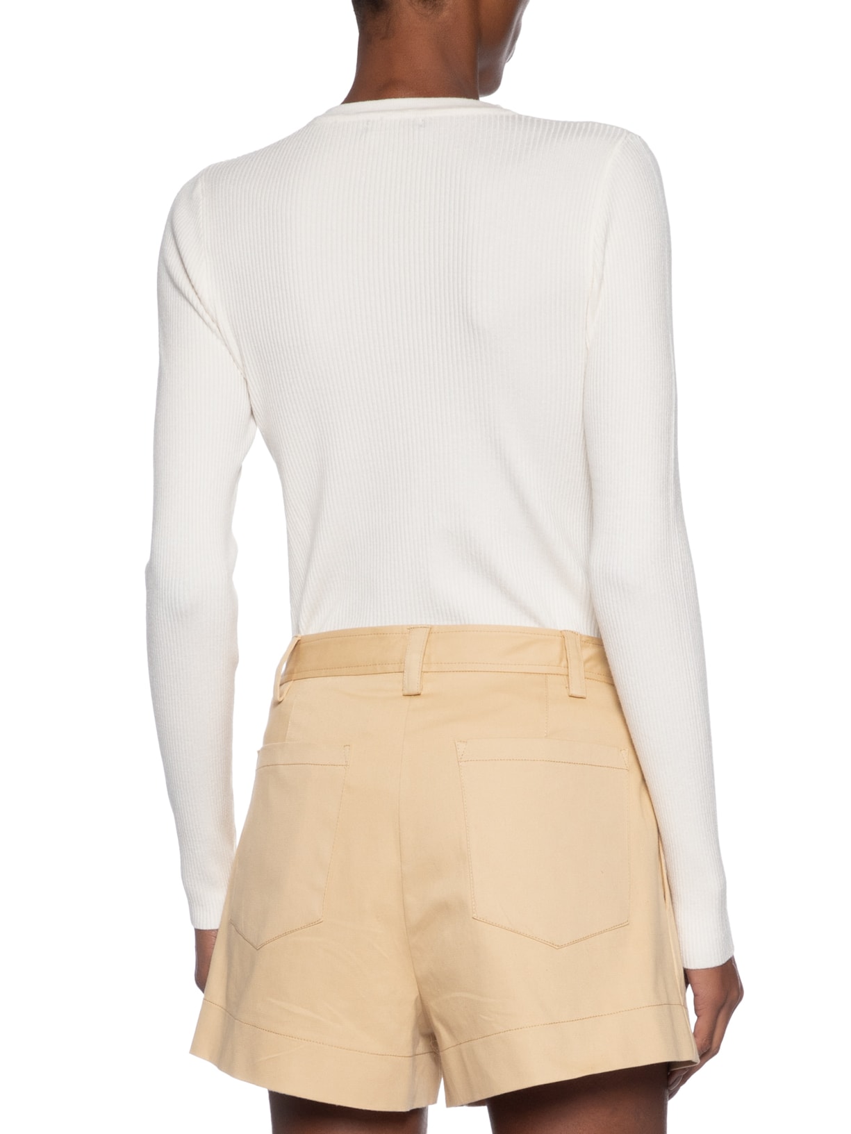 Blusa Feminina Em Tricot Com Aplicação De Tachas Off White Market 33