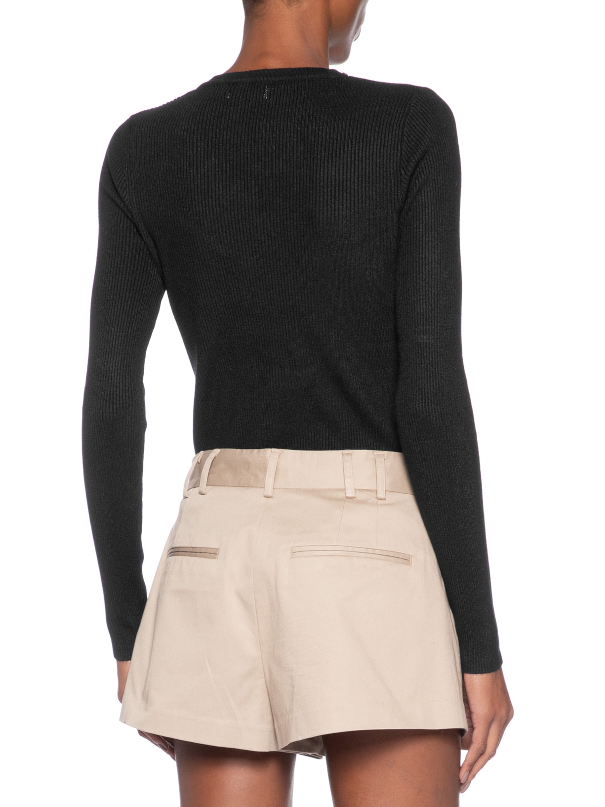 Blusa Feminina Em Tricot Com Aplicação De Tachas Preto Market 33