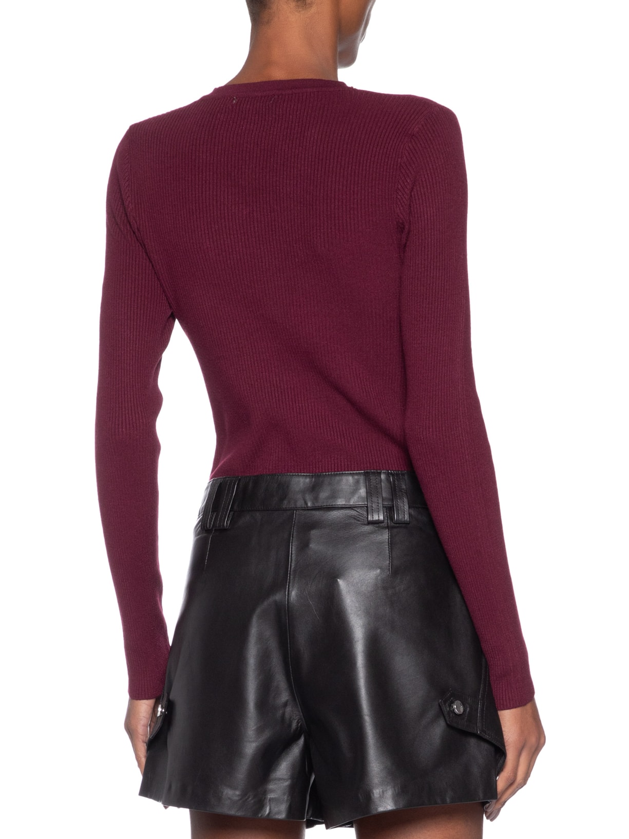 Blusa Feminina Em Tricot Com Aplicação De Tachas Vermelho Market 33